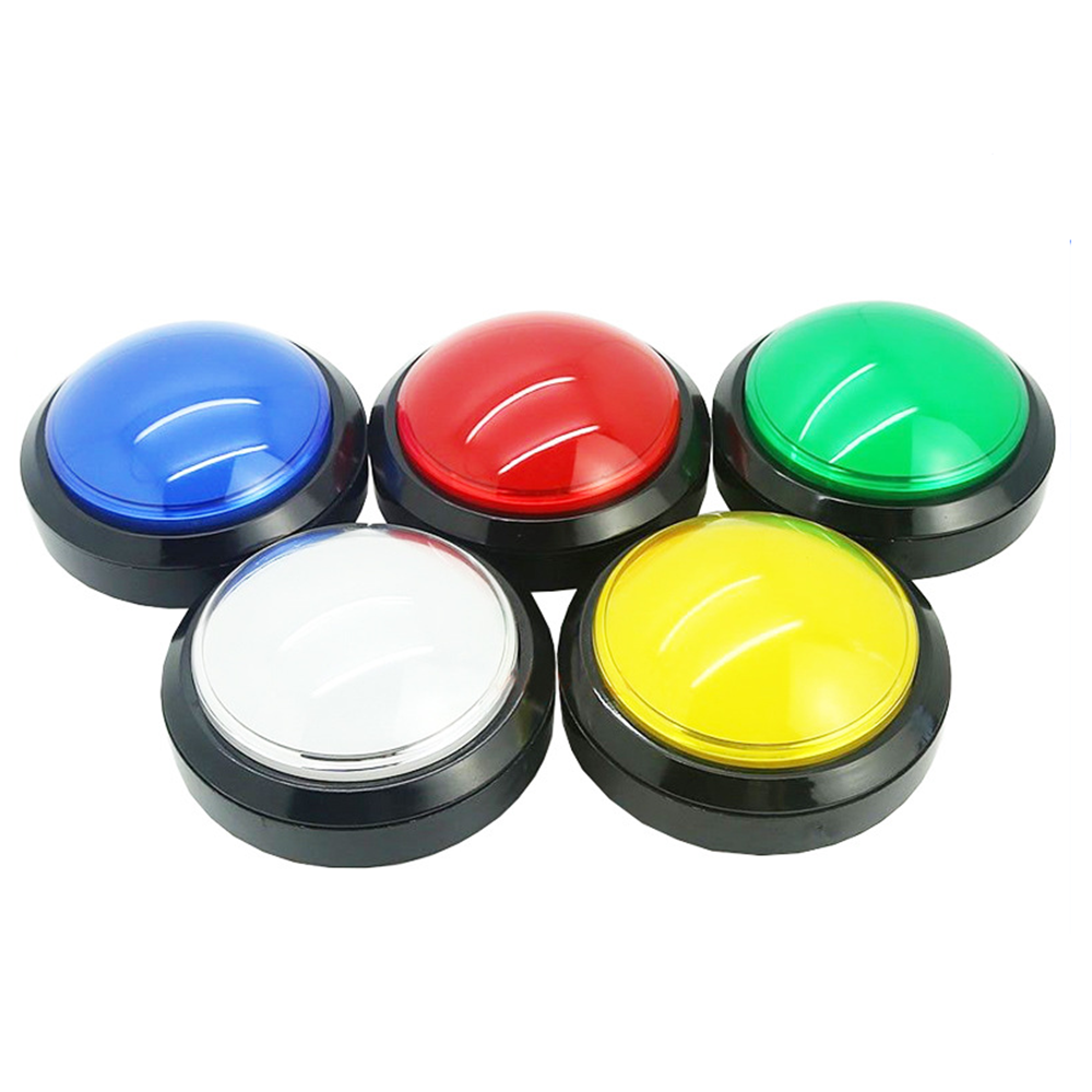 100mm Big Round Push Button LED with Microswitch for DIY Arcade Game Machine 