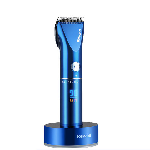 professional hair clipper rechargeable trimmer lithium battery Titanium alloy blade cutter adjustable comb Fine-tuning 100-240V ► Photo 1/6
