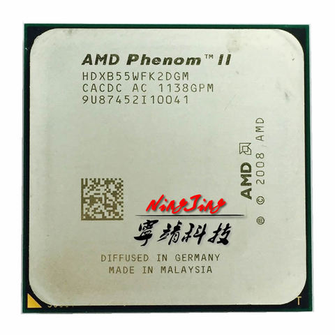 AMD Phenom II X2 B55 3.0 GHz dual-core CPU Processor HDXB55WFK2DGM Socket AM3 ► Photo 1/1