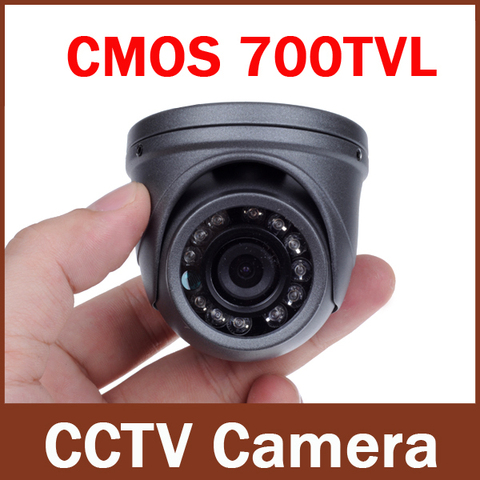 700TVL 1/4'' CMOS 12 LEDs Night Vision 3.6mm Lens Outdoor / Indoor Metal Waterproof Mini Dome Camera Security CCTV Camera ► Photo 1/6