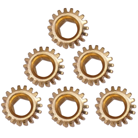 Tooyful 6Pcs Ratio 1:14 or 1:18 Guitar Parts Replacement Tuners Tuning Pegs Key Machine Heads Mount Hex Hole Gear ► Photo 1/6