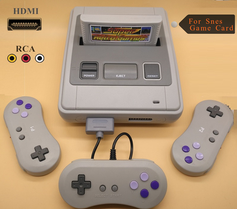 HDMI Retro TV Video Game Console For Snes Game Cartridges with 2 Wireless+1 Wired Gamepads Free Game Card with 344 Games for Nes ► Photo 1/6