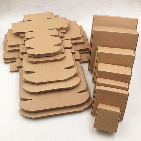 20pcs Brown Kraft Paper Aircraft Gift Boxes Blank Handmade Soap Packing Box,Paper Candy  Wedding Party Gift Packaging Boxes ► Photo 1/6