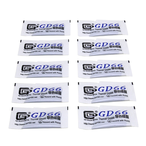 10pcs/lot 0.5g Thermal Grease Conductive Compound Paste Silicone For Chip Cpu Gpu Vga Ram Led IC Heatsink cooler cooling ► Photo 1/2