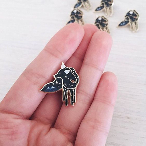 fox hard enamel pin badge ► Photo 1/1