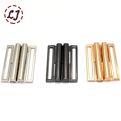 New high quality gold silver black cilp square metal belt buckles crafts decoration Buckles DIY garment sew accessory 2/4/5/6CM ► Photo 1/5