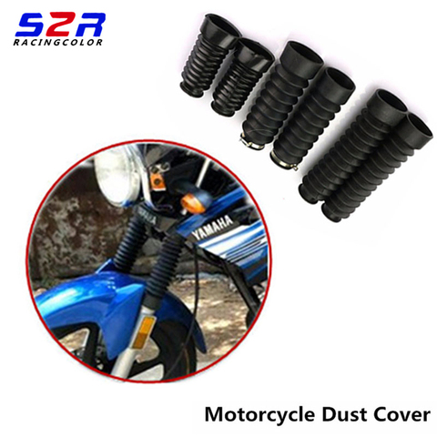 A Pair Dust Cover Motorcycle Off-road Front Rubber Fork Dirt Dust Cover   Motorcycle Fork Rubber Gaiters Boots Protective Sleeve ► Photo 1/6