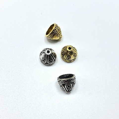 30pcs 8x9mm Bead Caps For Jewelry Bead Caps End Receptacle Flower Torus Diy Spaced Apart Jewelry Accessories ► Photo 1/5
