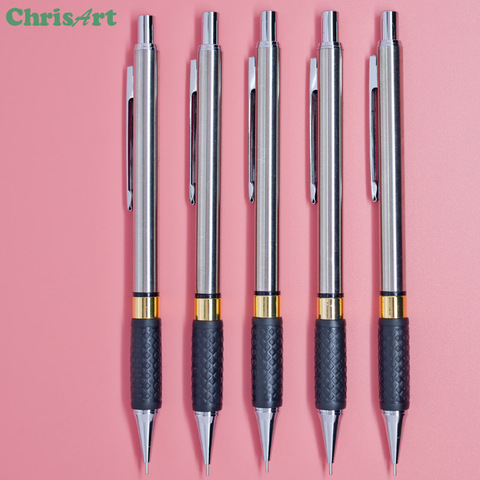 0.5 0.7 0.9 mm Steel Mechanical Pencil Metal & Plastic Lead Holder For School Stationery Supplies Drawing Pencil ► Photo 1/4