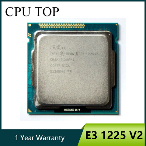 Intel Xeon E3-1225 V2 Quad Core CPU Processor 3.2GHz LGA 1155 8MB E3 1225 V2 SR0PJ ► Photo 1/1