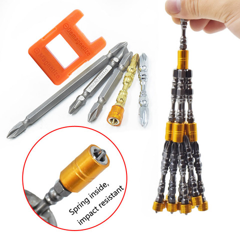 1Pcs Hardness Single and Double Magnetic Rings Magnetic 65MM Cross Head Screwdriver Bit Double Head Electric Screwdriver ► Photo 1/6