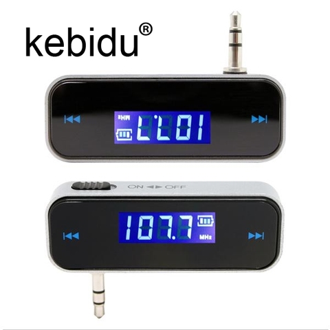 Kebidu 3.5mm LCD Display Car Radio MP3 Player Kit In-car FM Transmitter Handsfree Micro USB Cable For Smartphones ► Photo 1/1