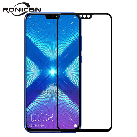 Huawei Honor 8X Tempered Glass Original RONICAN Full Cover Screen Protector for huawei honor 8x Glass Tempered Protective Film ► Photo 1/6