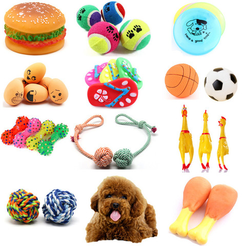 Fashion Rubber Squeak Toys for Dog Screaming Chicken Chew Bone Slipper Squeaky Ball Dog Toys Tooth Grinding & Training Toy ► Photo 1/6