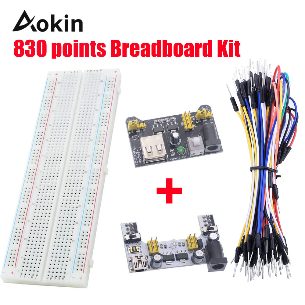 Breadboard Power Module 830 points Solderless Prototype Bread