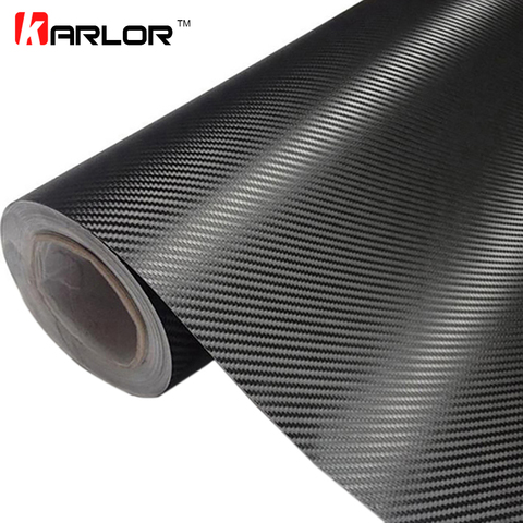 30cmx127cm 3D Carbon Fiber Vinyl Car Wrap Sheet Roll Film Car stickers and Decals Motorcycle Car Styling Accessories Automobiles ► Photo 1/6