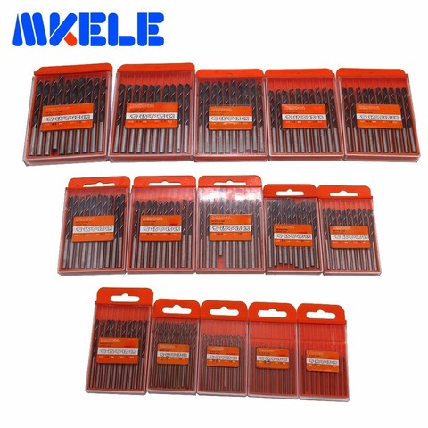 10pcs/box Mini Twist Drill HSS/high-speed Steel Woodworking Drill Tools Chisel Set 1/1.5/2/2.5/3/3.2/3.5/4/4.2/4.5/5/5.2/5.5/6mm ► Photo 1/1