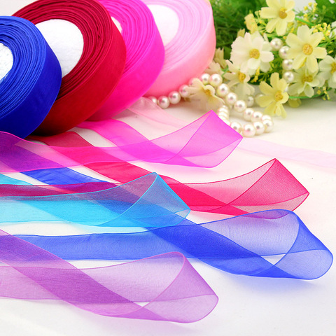 Random delivery of mixed 2.5cm transparent decorative organza ribbon gift  packaging cloth ribbon - Price history & Review, AliExpress Seller - SIMCO  Store