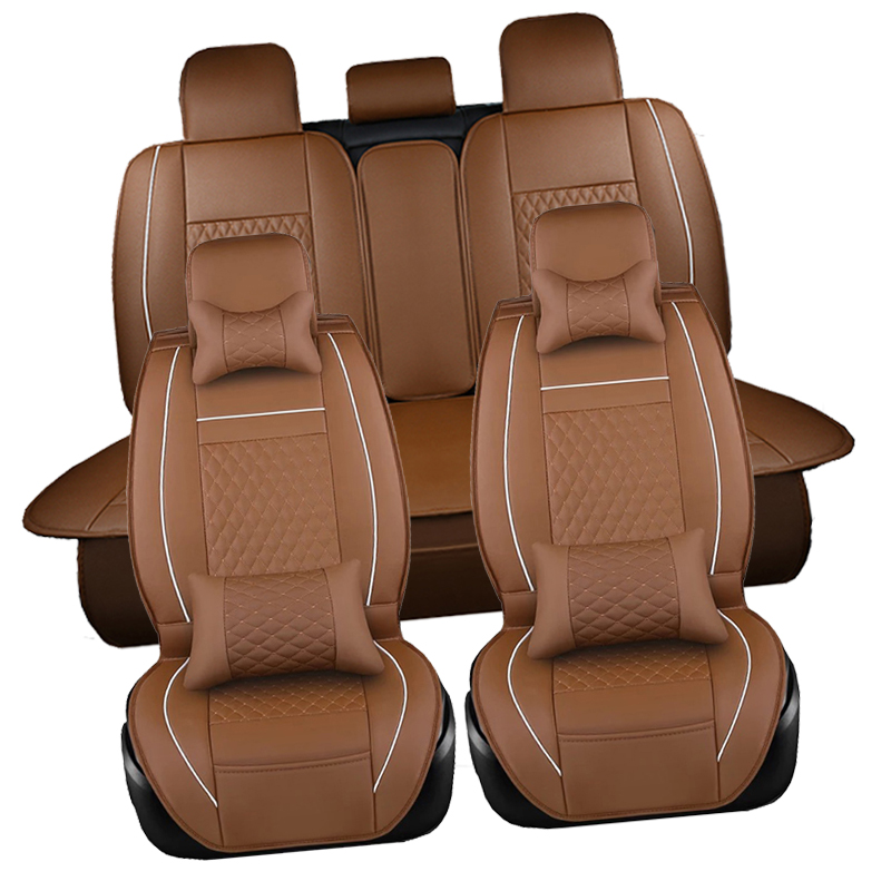 High Quality Car Seat Covers Set For Vw Hyundai Ix25 Toyota Rav4 Auto Interior Accessories Luxury Design Leather Protector Alitools - Car Seat Cover Set Leather