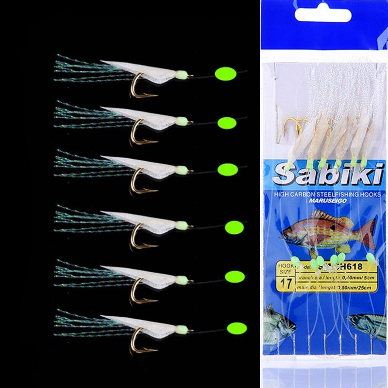 FISHINAPOT 1PCS Fishhooks For Swivel Rigs Bait Jigs Fish Head Fishing  Luminous Gold-plated String Hook With 6 Small Hook - Price history & Review, AliExpress Seller - Fishinapot Global Store