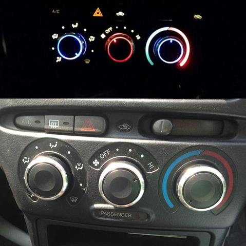 3pcs For Toyota Funcargo / Probox Switch Knob Knobs Heater Heat Climate Control Buttons Dials Frame A/C Air Con Cover ► Photo 1/6