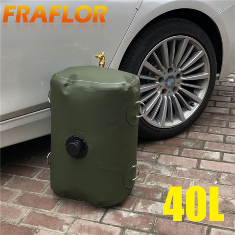 40L Litre Universal Water Gasoline Diesel Oil Bag Tank Container Spare Fuel Plastic Pack PE Portable Spare Oil Bag Jerry Can ► Photo 1/1