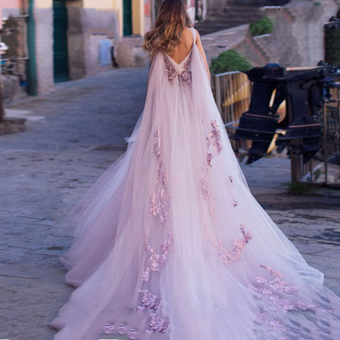 Aliexpress Purple Wedding Dresses 2019 Boho Wedding Dress 2022 3D Flowers Light Purple Beach Bride Aliexpress Purple Wedding Dresses 2019 Boho Wedding Dress 2022 3D Flowers Light Purple Beach Bride