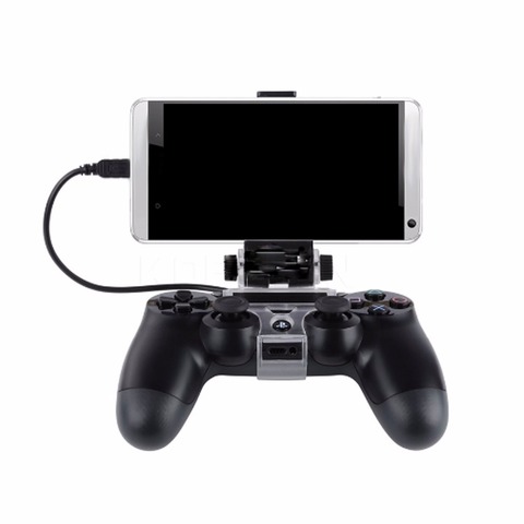 Hot Game Controller Holder Phone Clamp Smart Clip Bracket With OTG Cable For Bluetooth Wireless PS4 DualShock 4 Controller ► Photo 1/6