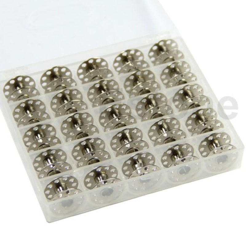25x Domestic Metal Bobbins Spool Brother Janome Singer Sewing Machine Accessory 