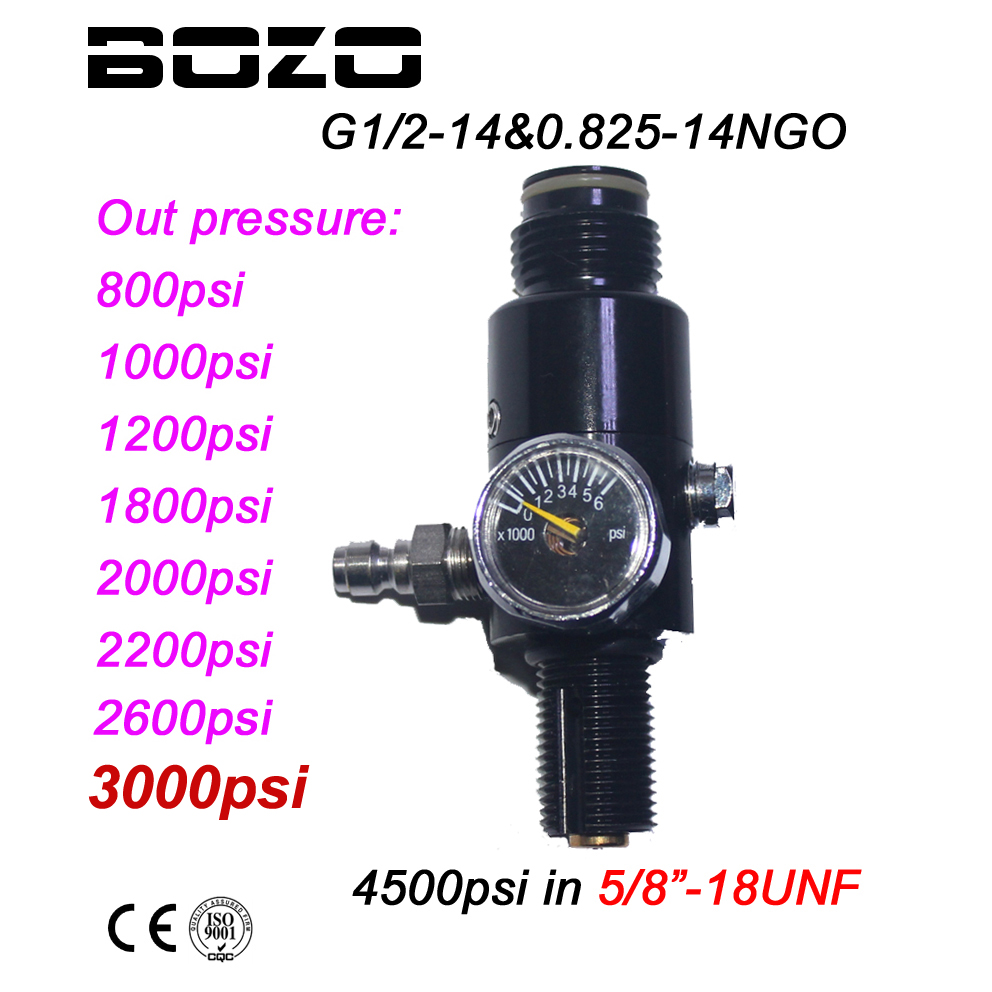 0-800psi Pressure CO2 Adjustable Valve Regulator Paintball Air Tank Compressed 