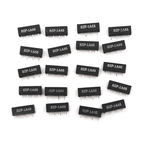 20PCS  Dry Reed Relay 4PIN 5V Relay SIP-1A05 Reed Switch Relay For PAN CHANG Relay DC resistance 450~550ohm ► Photo 1/6