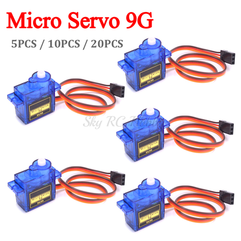 SG90 Mini Micro Servo 9g TS90A TS90 For RC 250 450 Airplane Helicopter Car Vehicle Boat Models Spare Parts ► Photo 1/1