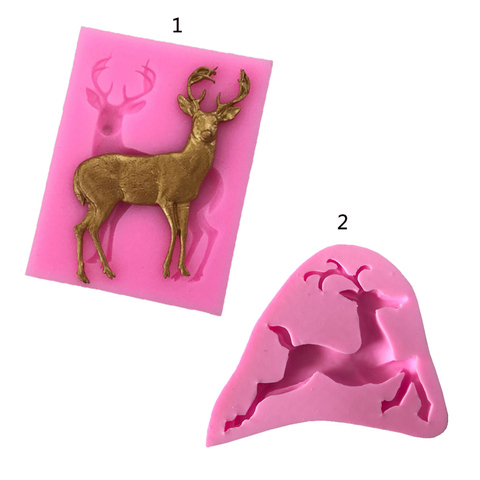 Sugarcraft Deer silicone mold fondant mold cake decorating tools chocolate gumpaste mold ► Photo 1/6