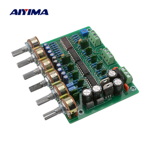 AIYIMA HIFI Enthusiast Preamplifier Amplifier Tone Board Two Channel Stereo Tone Volume EQ Control Preamp ► Photo 1/6