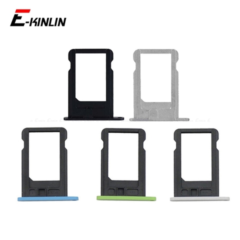 Sim Card Tray For iPhone 4 4S 5 5S SE 5C Sim Holder Slot Replacement Parts ► Photo 1/6