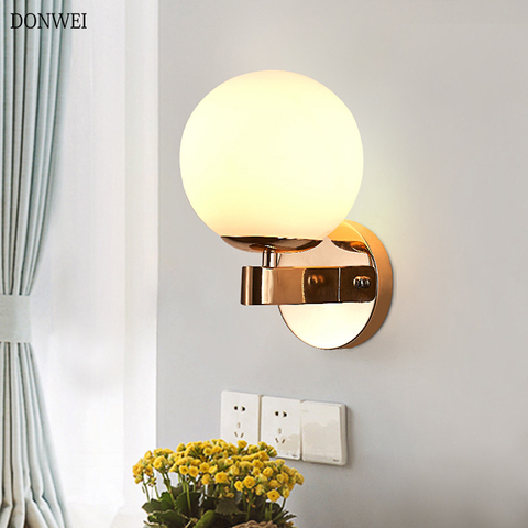 New arrival E27 LED wall lamps Nordic Acrylic ball wall lights for passage corridor Bedroom bedside lamp Wall Sconces AC85-265V ► Photo 1/6