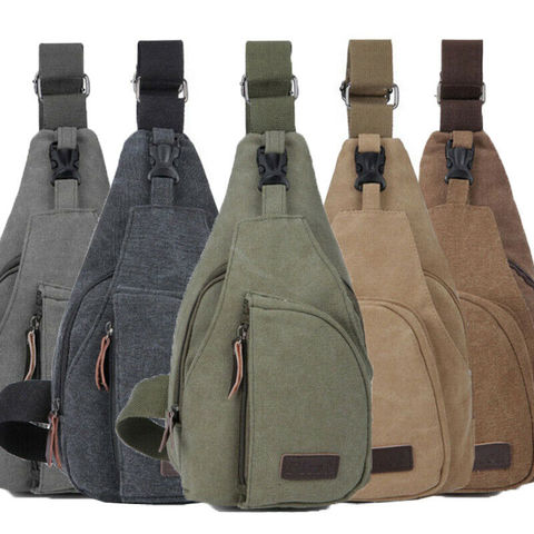 Brand New Casual Men Vintage Canvas Zipper Hiking Bicycle Waist Packs Fanny Pack Pouch Bags ► Photo 1/6