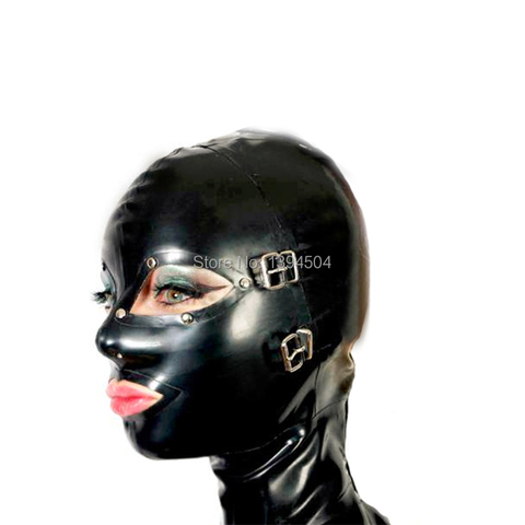 sexy lingerie design sexy products handmade customize size female women Latex Mask Hoods back zipper Fetish plus size ► Photo 1/5