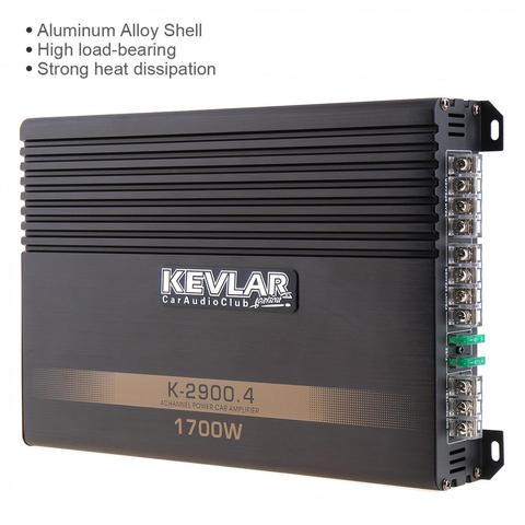 Universal 1700W Class AB Digital  4 Channel Aluminum Alloy High Power Car Stereo Amplifiers  for Car / Home ► Photo 1/5