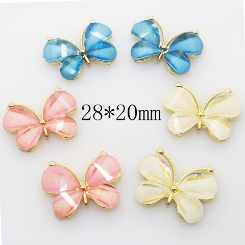 10pcs/lot Handmade DIY embellishment Metal Butterfly Buttons for Wedding Decoration alloy Gift Clothing Scrapbooking Accessories ► Photo 1/6