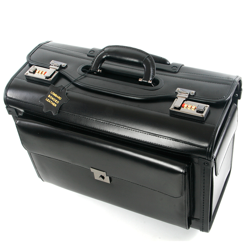 Catalog Briefcase Large Quality Leather Pilot Case Wheeled Laptop