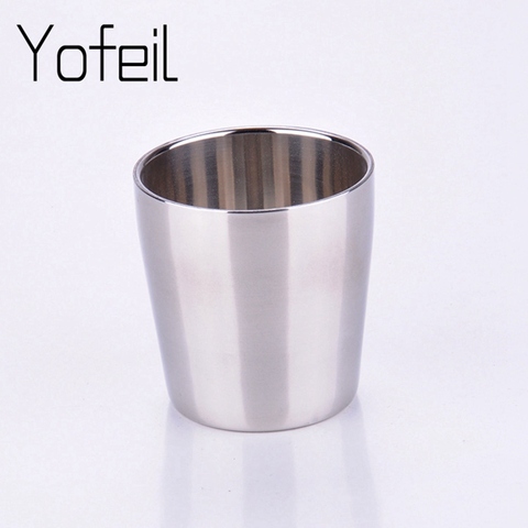 1Pcs 175ml Camping Cup Outdoor Stainless Steel Camping Mug Whiskey Milk Cup tourist tableware outdoor Cooking Hiking Accessories ► Photo 1/6
