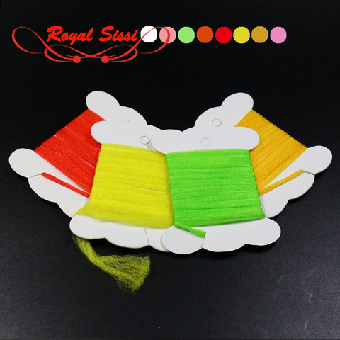 8 optional colors combed Polypropylene Floating Yarn 1yard/card dry fly parachute post fibers spinner wings fly tying materials ► Photo 1/6