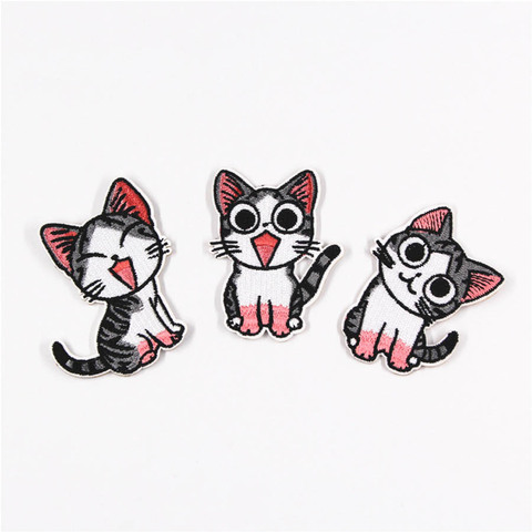 Fabric Embroidered Cat Cartoon Patch Cap Clothes Stickers Bag Sew Iron On Applique DIY Apparel Sewing Clothing Accessories BU158 ► Photo 1/4
