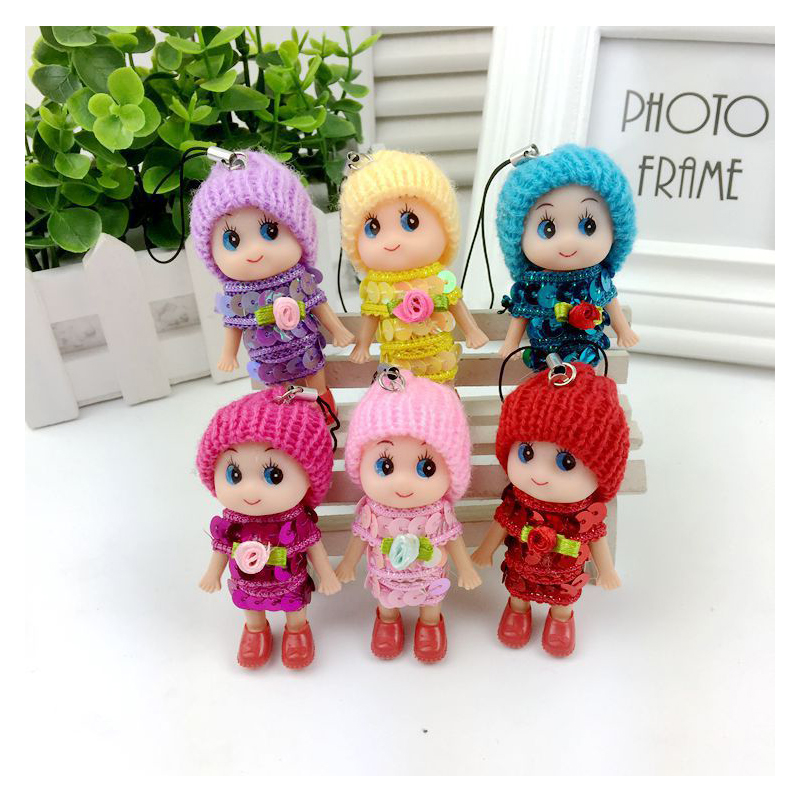 5Pcs Kids Toys Soft Interactive Baby Dolls Toy Mini Doll For Girls Cute Gift 