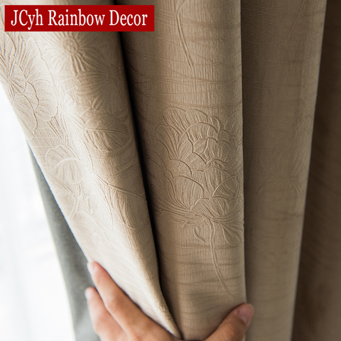 JCyh Solid Blackout Curtains For Living Room Bedroom Modern Blackout Curtains For Window Treatment Drapes Blinds Shading 85% ► Photo 1/6