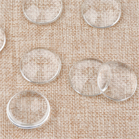 200pcs 8mm 10mm 12mm 16mm 18mm 20mm 25mm Transparent Domed Flatback Half Round Clear Glass Cabochon for DIY Jewelry Making F60 ► Photo 1/6