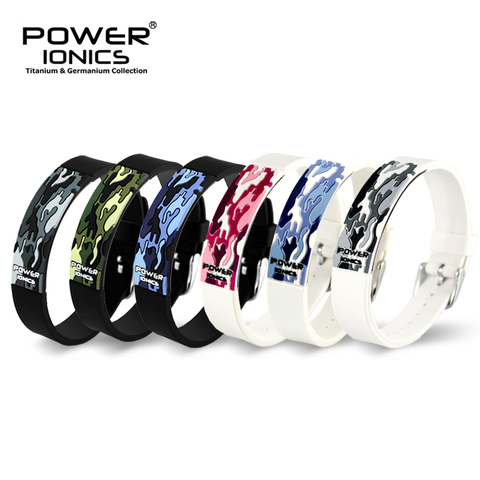 Power Ionics Titanium Ion F.I.R 3D Camo Bracelet Balance Wristband Energy PT048 ► Photo 1/6