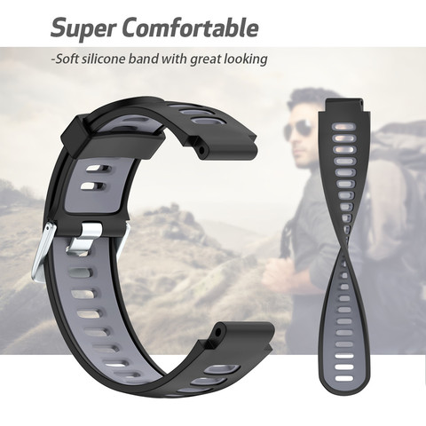 ANBEST Outdoor Sport Silicone Watch Band Strap for Forerunner 235 220 230 620 630 735XT Soft Band Replacement ► Photo 1/6