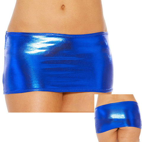 Hot Sexy PU Faux Leather Micro Mini Skirt Wrapped Hipe Side Split Sexy Leather Shorts Skirts Club Fantasy Erotic Wear FX006 ► Photo 1/6